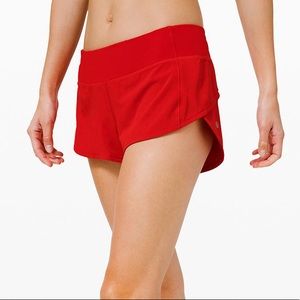 Lululemon Women’s Speed Up Short 2.5" - Dark Red